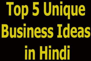 Top 5 Unique Business Ideas in Hindi