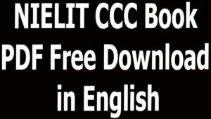 NIELIT CCC Book PDF Free Download in English