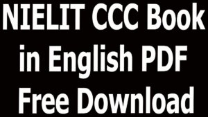 NIELIT CCC Book in English PDF Free Download