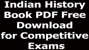 Indian History Book PDF Free Download for Competitive Exams