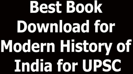 Best Book Download for Modern History of India for UPSC