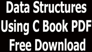 Data Structures Using C Book PDF Free Download