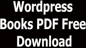 Wordpress Books PDF Free Download